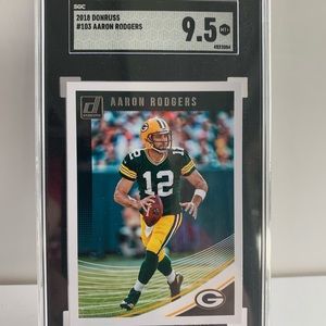 Aaron Rodgers 2018 Donruss SGC 9.5 Mint
